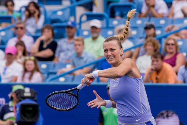 August 21, 2022, Mason, Ohio, USA: Petra Kvitova (CZE) in action during the championship of the Western and Southern Open at the Lindner Family Tennis Center, Mason, Oh. Mason USA - ZUMAs304 20220821_zaf_s304_040 Copyright: xScottxStuartx