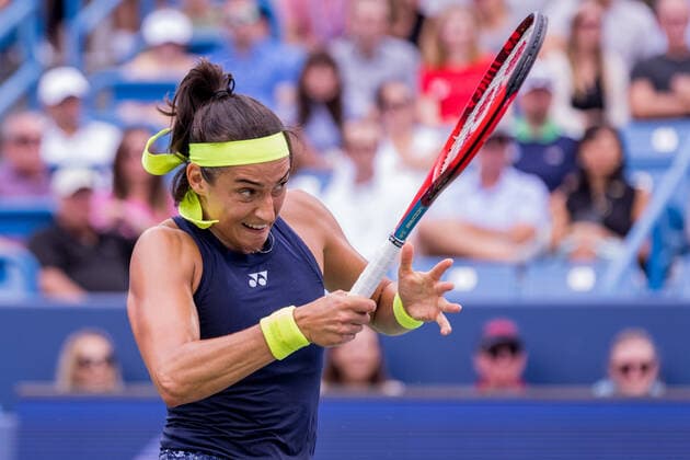 August 21, 2022, Mason, Ohio, USA: Caroline Garcia (FRA) in action during the championship of the Western and Southern Open at the Lindner Family Tennis Center, Mason, Oh. Mason USA - ZUMAs304 20220821_zaf_s304_054 Copyright: xScottxStuartx