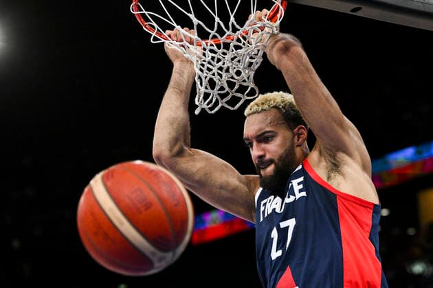 Rudy GOBERT (Fra) BASKETBALL : France vs Republique Tcheque - Qualification coupe du Monde 2023 - 24 08 2022 JBAutissier Panoramic 