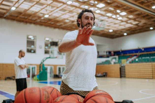 Marco Völler (Fraport Skyliners, Manager , Fraport Skyliners, Basketball, Saisonvorbereitung erste Trainingswoche, Saison 2022-2023, 24.08.2022, Fraport Skyliners, Basketball, Saisonvorbereitung-Training, Saison 2022-2023, 24.08.2022 Copyright: xEibner-Pressefotox EP_DZT