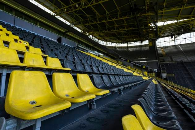 Fußball: 1. Bundesliga, Rundgang mit dem Organisations-Chef von Borussia Dortmund, Dr. Christian Hockenjos, durch den Signal-Iduna-Park. Copyright: xDavidxInderliedx