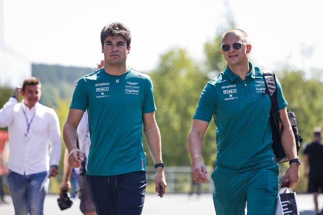 STROLL Lance (can), Aston Martin F1 Team AMR22, portrait during the Formula 1 Rolex Belgian Grand Prix 2022, 14th round of the 2022 FIA Formula One World Championship, WM, Weltmeisterschaft from August 26 to 28, 2022 on the Circuit de Spa-Francorchamps, in Francorchamps, Belgium - F1 - BELGIAN GRAND PRIX 2022 DPPI Panoramic  00122033__DEL8568.JPG_