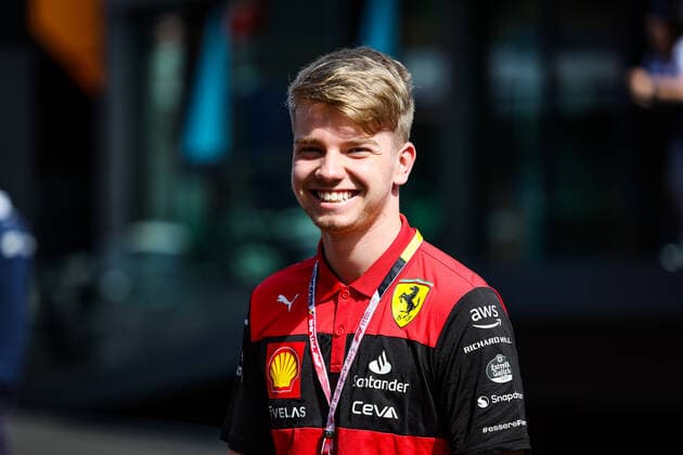 SHWARTZMAN Robert (rus), Ferrari Driver Academy, portrait during the Formula 1 Rolex Belgian Grand Prix 2022, 14th round of the 2022 FIA Formula One World Championship, WM, Weltmeisterschaft from August 26 to 28, 2022 on the Circuit de Spa-Francorchamps, in Francorchamps, Belgium - F1 - BELGIAN GRAND PRIX 2022 DPPI Panoramic  20220825_GOOD2336