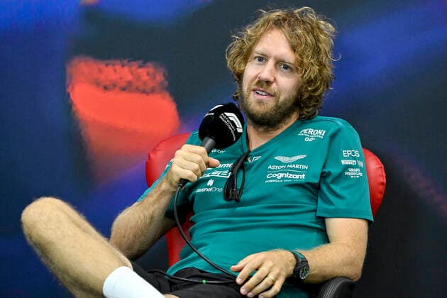 Aston Martin s German driver Sebastian Vettel pictured during a press conference, PK, Pressekonferenz ahead of this weekend s Spa-Francorchamps Formula One Grand Prix of Belgium race, in Spa-Francorchamps, Thursday 25 August 2022. DIRKxWAEM  x40893852x