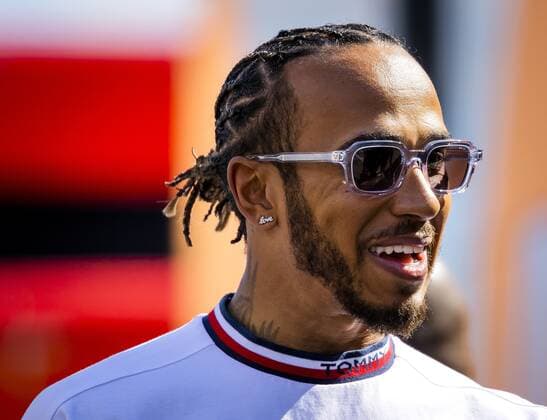 SPA - Lewis Hamilton (Mercedes) on the Spa-Francorchamps race track in the run-up to the Belgian Grand Prix. REMKO DE WAAL F1 Grand Prix of Belgium - Previews 2022 xVIxANPxSportx xxANPxIVx