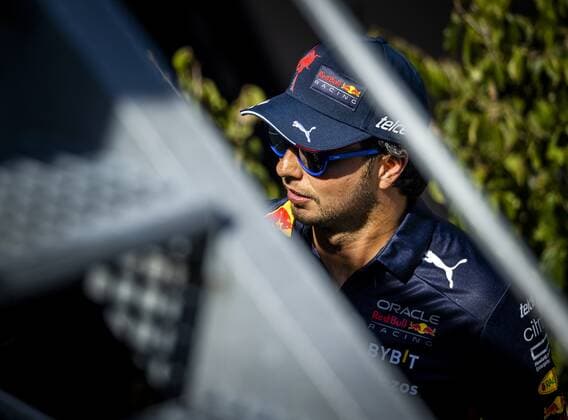 SPA - Sergio Perez (Oracle Red Bull Racing) on the Spa-Francorchamps race track in the run-up to the Belgian Grand Prix. REMKO DE WAAL F1 Grand Prix of Belgium - Previews 2022 xVIxANPxSportx xxANPxIVx