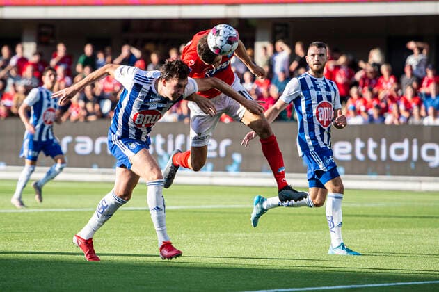 Silkeborg IF v HJK Helsinki, UEFA Europa League qualification, Silkeborg, Denmark Silkeborg, Denmark. 25th, August 2022. Nicklas Helenius (11) of Silkeborg IF and Aapo Halme (6) of HJK Helsinki seen during the UEFA Europa League qualification match between Silkeborg IF and HJK Helsinki at JYSK Park in Silkeborg. Silkeborg Denmark  Copyright: xGonzalesxPhoto MortenxKjaerx