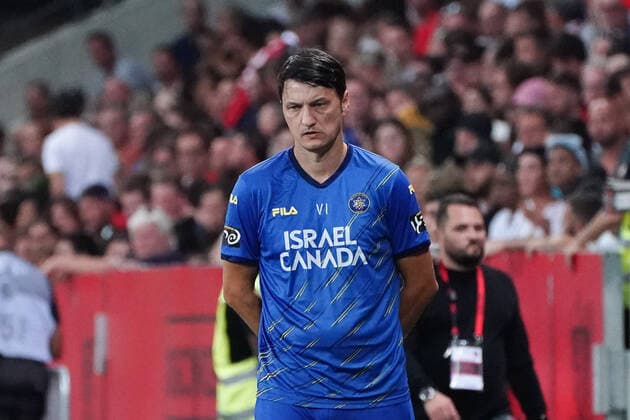 Ilija IviÄ‡ (Entraineur de Maccabi Tel Aviv) FOOTBALL : OGC Nice vs Maccabi Tel Aviv - Barrage retour de confÃ rence Ligue - Nice - 25 08 2022 NorbertScanella Panoramic 