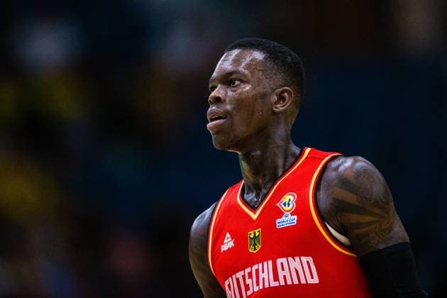 Sport Bilder des Tages 220825 Dennis Schröder of Germany during the FIBA World Cup Qualifier game between Sweden and Germany on August 25, 2022 in Stockholm. Photo: Kenta Jönsson BILDBYRAN COP 210 KJ0076 basket basketball vm-kval kval fiba world cup qualifiers sverige tyskland sweden germany bbeng Copyright: KENTAxJÖNSSON BB220825KJ105
