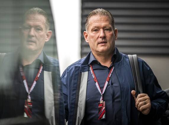 SPA - Jos Verstappen prior to the 1st free practice session leading up to the F1 Grand Prix of Belgium at the Circuit of Spa-Francorchamps on August 26, 2022 in Spa, Belgium. REMKO DE WAAL F1 Grand Prix of Belgium, Practice 1 2022 xVIxANPxSportx xxANPxIVx