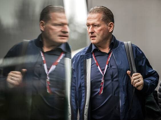 SPA - Jos Verstappen prior to the 1st free practice session leading up to the F1 Grand Prix of Belgium at the Circuit of Spa-Francorchamps on August 26, 2022 in Spa, Belgium. REMKO DE WAAL F1 Grand Prix of Belgium, Practice 1 2022 xVIxANPxSportx xxANPxIVx