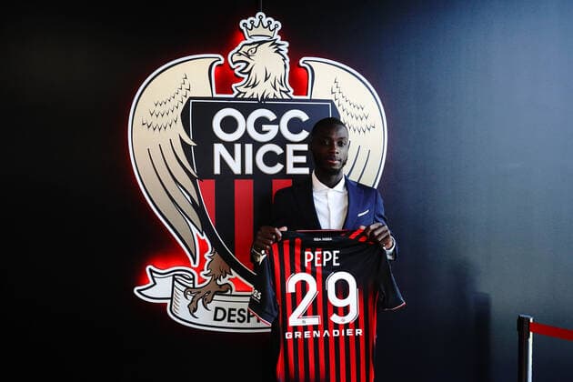 Nicolas Pepe (OGC Nice) FOOTBALL : PrÃ sentation de Nicolas Pepe - Nice - 26 08 2022 NorbertScanella Panoramic 