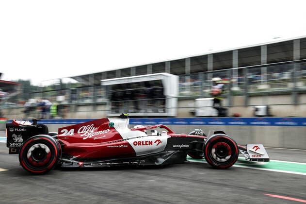 ZHOU Guanyu (chi), Alfa Romeo F1 Team ORLEN C42, portrait during the Formula 1 Rolex Belgian Grand Prix 2022, 14th round of the 2022 FIA Formula One World Championship, WM, Weltmeisterschaft from August 26 to 28, 2022 on the Circuit de Spa-Francorchamps, in Francorchamps, Belgium - F1 - BELGIAN GRAND PRIX 2022 DPPI Panoramic  G00D3127