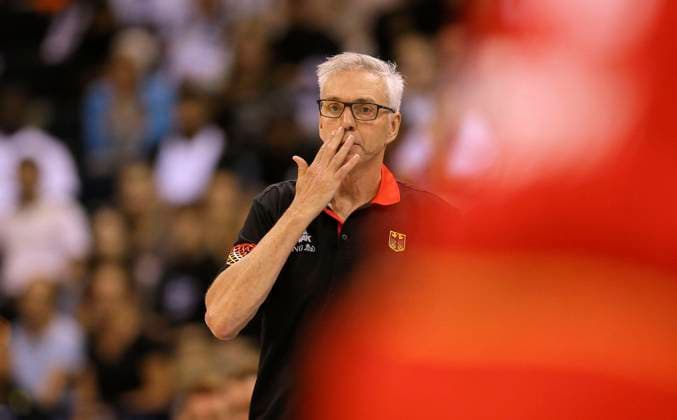 Photo : Bundestrainer Gordon Herbert ( Germany ) Basketball - Supercup Sat. 20.08. 2022 4 Nations Cup in Hamburg Deutschland - Serbien