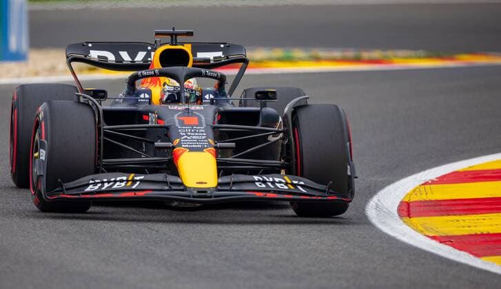 SPA-FRANCORCHAMPS, BELGIUM - AUGUST 26 : Verstapen - Red Bull during the F1 race of the Belgian Formula One Grand Prix Spa Francorchamps on August 26, 2022 in Spa-Francorchamps, Belgium, 26 08 2022 ( Belgian Grand Prix Formula One 2022 PhotoNews Panoramic 