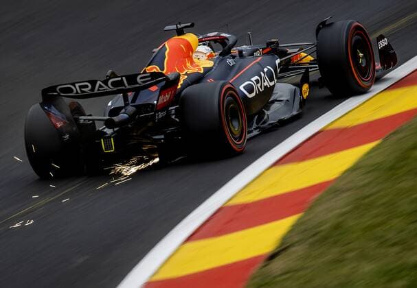 SPA - Max Verstappen (1) with the Oracle Red Bull Racing RB18 Honda during the 3rd practice session ahead of the F1 Grand Prix of Belgium at the Circuit de Spa-Francorchamps on August 27, 2022 in SPA, Belgium. ANP SEM VAN DER WAL F1 Grand Prix of Belgium, Practice 3 2022 xVIxANPxSportx xxANPxIVx