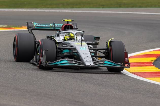 Lewis Hamilton (Mercedes AMG Petronas Motorsport) mit seinem Auto auf der Strecke, Grosser Preis von Belgien 2022, Motorsport, Formel 1, 27.08.2022 Grosser Preis von Belgien 2022, Motorsport, Formel 1, 27.08.2022 Copyright: xEibner-Pressefoto AlexanderxNeisx EP_ANS