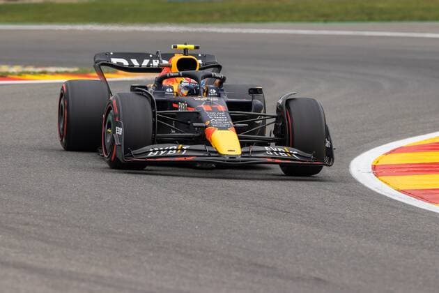 Sergio Perez (Red Bull Racing) mit seinem Auto auf der Strecke, Grosser Preis von Belgien 2022, Motorsport, Formel 1, 27.08.2022 Grosser Preis von Belgien 2022, Motorsport, Formel 1, 27.08.2022 Copyright: xEibner-Pressefoto AlexanderxNeisx EP_ANS