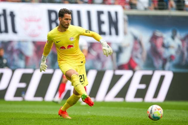 RB Leipzig - Wolfsburg 27.08.2022 Leipzig, 27.08.2022, Red Bull Arena, Fussball, Saison 2022 2023, 1. Bundesliga, 4. Spieltag , RB Leipzig - VFL Wolfsburg , Im Bild:Torwart Janis Blaswich (21, RB Leipzig) ,