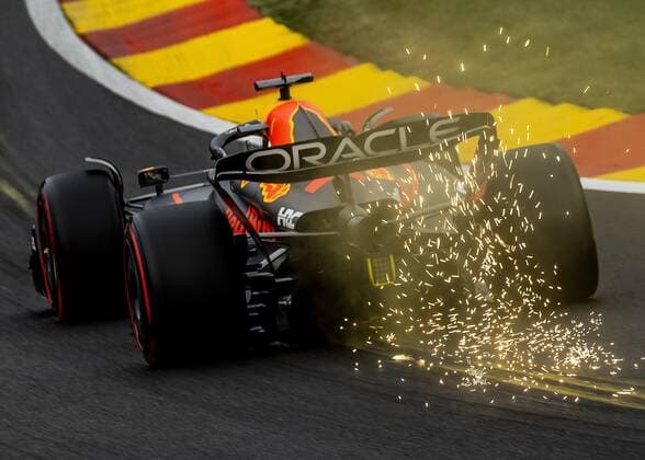 SPA - Max Verstappen (Oracle Red Bull Racing) in action during qualifying ahead of the F1 Grand Prix of Belgium at the Circuit de Spa-Francorchamps on August 27, 2022 in Spa, Belgium. REMKO DE WAAL F1 Grand Prix of Belgium, Qualifying 2022 xVIxANPxSportx xxANPxIVx