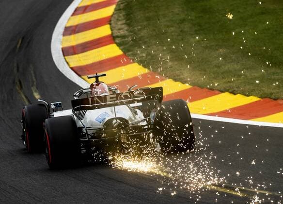 SPA - George Russell (Mercedes) in action during qualifying ahead of the F1 Grand Prix of Belgium at the Circuit de Spa-Francorchamps on August 27, 2022 in Spa, Belgium. REMKO DE WAAL F1 Grand Prix of Belgium, Qualifying 2022 xVIxANPxSportx xxANPxIVx