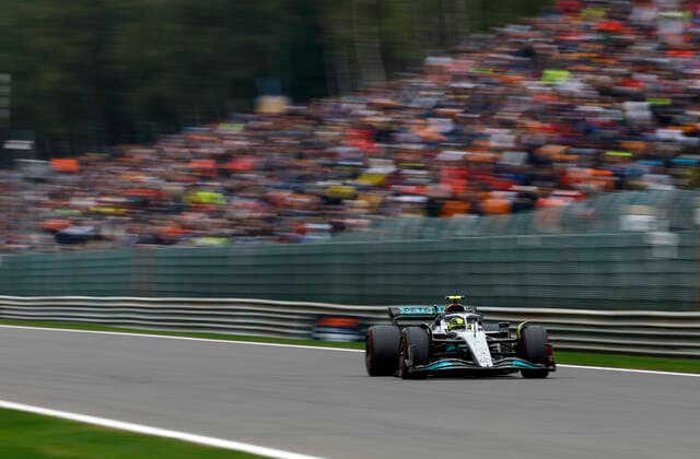 44 Lewis Hamilton (GBR, Mercedes-AMG Petronas F1 Team), F1 Grand Prix of Belgium at Circuit de Spa-Francorchamps on August 27, 2022 in Spa-Francorchamps, Belgium. (Photo by HOCH ZWEI) Spa-Francorchamps Belgium