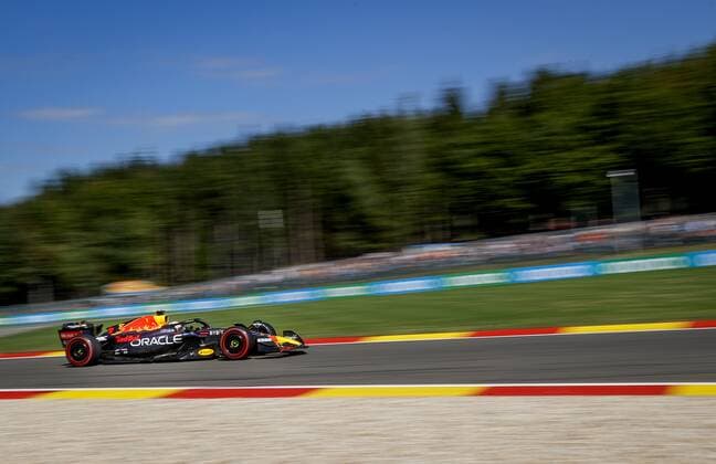 SPA - Max Verstappen (1) with the Oracle Red Bull Racing RB18 Honda during the F1 Grand Prix of Belgium at the Circuit de Spa-Francorchamps on August 29, 2022 in SPA, Belgium. ANP SEM VAN DER WAL F1 Grand Prix of Belgium 2022 xVIxANPxSportx xxANPxIVx