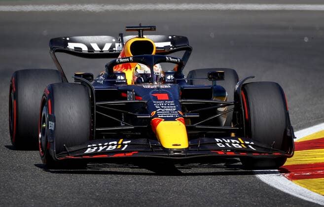 SPA - Max Verstappen (1) with the Oracle Red Bull Racing RB18 Honda during the F1 Grand Prix of Belgium at the Circuit de Spa-Francorchamps on August 29, 2022 in SPA, Belgium. ANP SEM VAN DER WAL F1 Grand Prix of Belgium 2022 xVIxANPxSportx xxANPxIVx