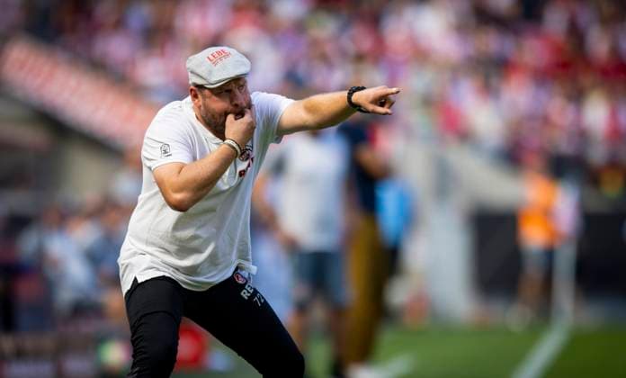 Sport Themen der Woche KW34 Sport Bilder des Tages Trainer Steffen Baumgart (Köln) 1. FC Köln - VfB Stuttgart 28.08.2022, Fussball; Saison 2022 23 Foto: Moritz Müller *** Coach Steffen Baumgart Cologne 1 FC Cologne VfB Stuttgart 28 08 2022, football season 2022 23 Photo Moritz Müller