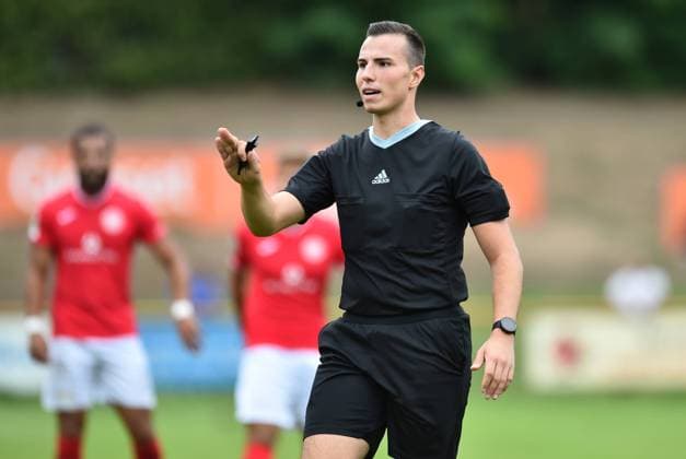 Fußball Herren Regionalliga West Saison 2022 2023 6. Spieltag: 1. FC Bocholt - SG Wattenscheid 09 am 27.08.2022 in der Gigaset-Arena in Bocholt Schiedsrichter Francisco Lahora Chulian Nordrhein-Westfalen Deutschland