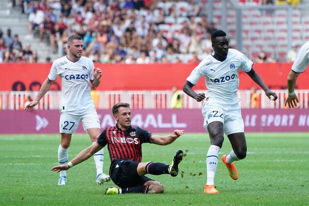 Aaron Ramsey (OGC Nice) FOOTBALL : OGC Nice vs Olympique de Marseille - Ligue 1 Uber Eats - Nice - 28 08 2022 NorbertScanella Panoramic 