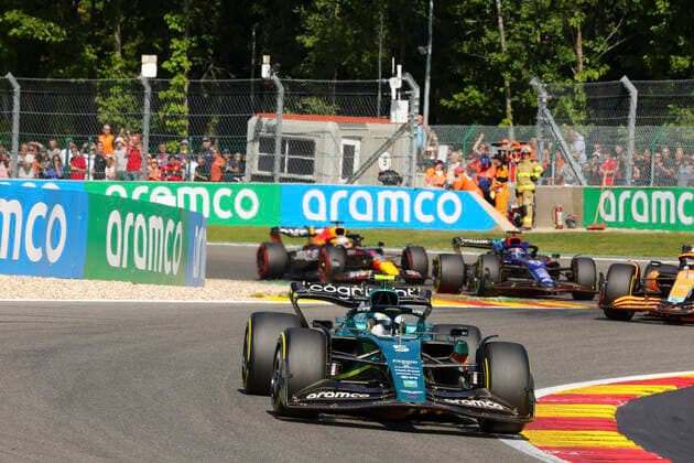 5 Sebastian Vettel (DEU, Aston Martin Aramco Cognizant F1 Team), F1 Grand Prix of Belgium at Circuit de Spa-Francorchamps on August 28, 2022 in Spa-Francorchamps, Belgium. (Photo by HOCH ZWEI) Spa-Francorchamps Belgium
