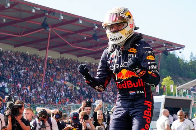 Formula 1 Rolex Belgian Grand Prix 2022 Max Verstappen of Holland driving the (1) Oracle Red Bull Racing RB18 Red Bull RBPTH001 during the F1 Rolex Belgian Grand Prix 2022 on August 28th, 2022 in Spa-Francorchamps, Belgium. Spa Belgium Belgium  Copyright: xAlessioxMorgesex originalFilename:morgese-f1rolexb220828_npCOh.jpg