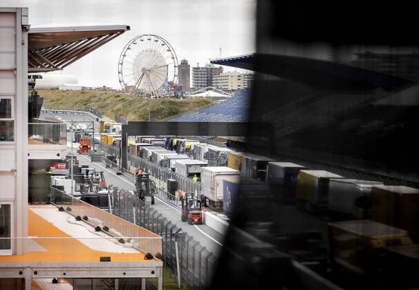 ZANDVOORT - Formula 1 teams arrive at Circuit Zandvoort where the Formula 1 race Dutch Grand Prix will be held next weekend. KOEN VAN WEEL xVIxANPxSportx xxANPxIVx