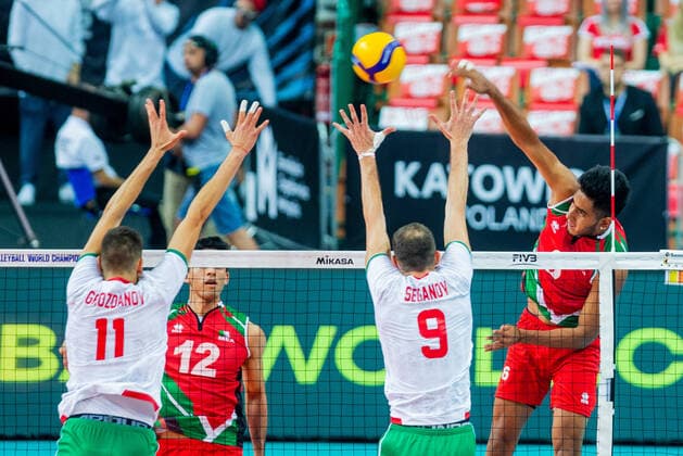 KATOWICE 30.08.2022 SIATKOWKA MISTRZOSTWA SWIATA 2022 MEKSYK - BULGARIA FIVB VOLLEYBALL MEN S World Championship, WM, Weltmeisterschaft POLAND 2022 MEXICO - BULGARIA Josue De Jesus Lopez Rios FOT. MICHAL CHWIEDUK FOKUSMEDIA.COM.PL NEWSPIX.PL --- Newspix.pl POLAND OUT!  220830CHW160