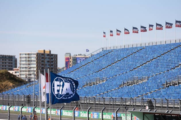 illustration FIA logo during the Formula 1 Heineken Dutch Grand Prix 2022, 15th round of the 2022 FIA Formula One World Championship, WM, Weltmeisterschaft from September 2 to 4, 2022 on the Zandvoort Circuit, in Netherlands, Belgium - F1 - DUTCH GRAND PRIX 2022 DPPI Panoramic  00122035_AV6_4057