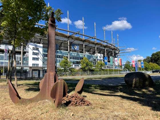 Das Volksparkstadion in Hamburg 01.09.2022