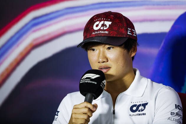 TSUNODA Yuki (jap), Scuderia AlphaTauri AT03, portrait, press conference, PK, Pressekonferenz during the Formula 1 Heineken Dutch Grand Prix 2022, 15th round of the 2022 FIA Formula One World Championship, WM, Weltmeisterschaft from September 2 to 4, 2022 on the Zandvoort Circuit, in Netherlands, Belgium - F1 - DUTCH GRAND PRIX 2022 DPPI Panoramic 00122035__V2_3713.JPG_