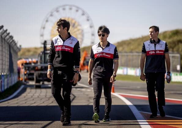 ZANDVOORT - Zhou Guanyu (Alfa Romeo) makes a lap on the circuit in the run-up to the F1 Grand Prix of the Netherlands. KOEN VAN WEEL F1 Grand Prix of The Netherlands - Previews 2022 xVIxANPxSportx xxANPxIVx