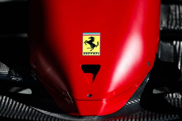 Scuderia Ferrari F1-75, mechanical detail, logo during the Formula 1 Heineken Dutch Grand Prix 2022, 15th round of the 2022 FIA Formula One World Championship, WM, Weltmeisterschaft from September 2 to 4, 2022 on the Zandvoort Circuit, in Netherlands, Belgium - F1 - DUTCH GRAND PRIX 2022 DPPI Panoramic  00122035__V2_3893