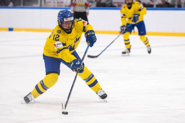 220901 Maja NylÃ n-Persson of Sweden during the 2022 IIHF Women s World Championship, WM, Weltmeisterschaft quarterfinal game between Canada and Sweden on September 1, 2022 in Herning. Photo: Johanna Lundberg BILDBYRAN kod JL JL0299 bbeng ishockey Ice hockey, Eishockey vm dam 2022 iihf womens world championship dam vm ishockey vm sverige sweden canada kanada quarterfinal kvartsfinal Copyright: JOHANNAxLUNDBERG BB220901JL052