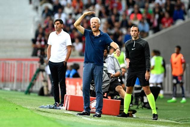 French Ligue 1 Uber Eats: Lille LOSC vs. OGC Nice, Lille, Stade Pierre-Mauroy, France, 31 August 2022 Lucien Favre during French Ligue 1 Uber Eats: Lille LOSC vs. OGC Nice, Lille, Stade Pierre-Mauroy, France, 31 August 2022 Lille France Copyright: xAncaxTepeix