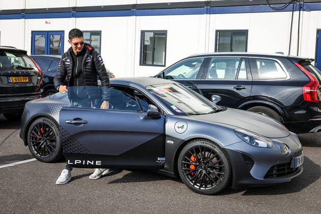 OCON Esteban (fra), Alpine F1 Team A522, portrait getting out of his Alpine A110 in the parking during the Formula 1 Heineken Dutch Grand Prix 2022, 15th round of the 2022 FIA Formula One World Championship, WM, Weltmeisterschaft from September 2 to 4, 2022 on the Zandvoort Circuit, in Netherlands, Belgium - F1 - DUTCH GRAND PRIX 2022 DPPI Panoramic  20220902_GOOD9335