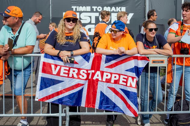 Formula 1 Zandvoort Curcuit Zandvoort, Netherlands 20220902 Max Verstappen fans in place at Zandvoort Circuit during round 12 in F1 Photo Beate Oma Dahle NTB Zandvoort Netherlands  Copyright: xBeatexOmaxDahlex xNTBx EDITORIAL USE ONLY. RESTRICTED USE FOR BETTING COMPANIES