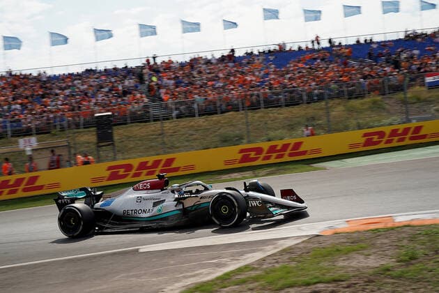 FORMULA 1 HEINEKEN DUTCH GRAND PRIX 2022 02.09.2022, Circuit Park Zandvoort, Zandvoort, FORMULA 1 HEINEKEN DUTCH GRAND PRIX 2022 , im Bild George Russell (GBR), Mercedes-AMG Petronas Formula One Team.
