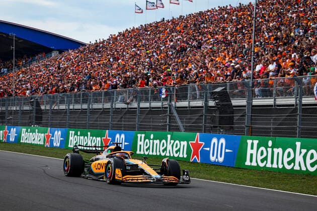 3 Daniel Ricciardo (AUS, McLaren F1 Team), F1 Grand Prix of the Netherlands at Circuit Zandvoort on September 2, 2022 in Zandvoort, Netherlands. (Photo by HOCH ZWEI) Zandvoort Netherlands