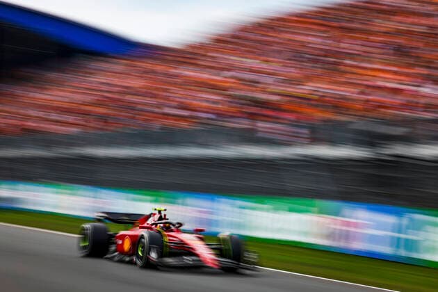 55 Carlos Sainz (ESP, Scuderia Ferrari), F1 Grand Prix of the Netherlands at Circuit Zandvoort on September 2, 2022 in Zandvoort, Netherlands. (Photo by HOCH ZWEI) Zandvoort Netherlands