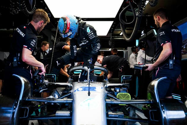63 George Russell (GBR, Mercedes-AMG Petronas F1 Team), F1 Grand Prix of the Netherlands at Circuit Zandvoort on September 2, 2022 in Zandvoort, Netherlands. (Photo by HOCH ZWEI) Zandvoort Netherlands