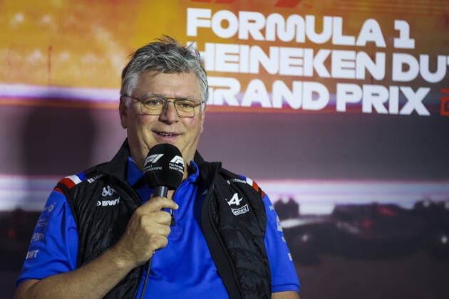 SZAFNAUER Otmar, Team Principal of Alpine F1 Team, portrait, team principal press conference, PK, Pressekonferenz during the Formula 1 Heineken Dutch Grand Prix 2022, 15th round of the 2022 FIA Formula One World Championship, WM, Weltmeisterschaft from September 2 to 4, 2022 on the Zandvoort Circuit, in Netherlands, Belgium - F1 - DUTCH GRAND PRIX 2022 DPPI Panoramic 00122035_AV6_7174.JPG_