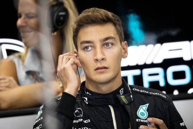 ZANDVOORT - George Russell (Mercedes) during the 3rd free practice session ahead of the F1 Grand Prix of the Netherlands at Circuit Zandvoort on September 3, 2022 in Zandvoort, Netherlands. REMKO DE WAAL F1 Grand Prix of The Netherlands - Practice 3 2022 xVIxANPxSportx xxANPxIVx